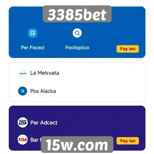 Métodos de pagamento aceitos na 3385bet